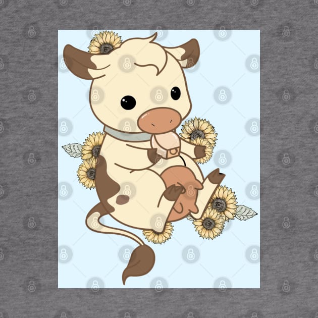 Sunflower Cow by Book Bunnys Art Space